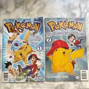 Pokemon Comic Manga Viz Media Comics #1-2 Pikachu 1999